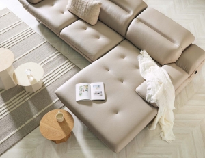 [Monthly Best 10%] 노드 4인 카우치형 기능성 슈렁큰 천연면피 소가죽 소파