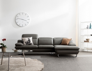 [Monthly Best 10%] 노드 3.5인 카우치형 기능성 슈렁큰 천연면피 소가죽 소파