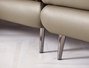 [소파 탐구 생활 5%] 하모니 모듈 3.5인 코너형 천연면피 소가죽 소파+쿠션2개