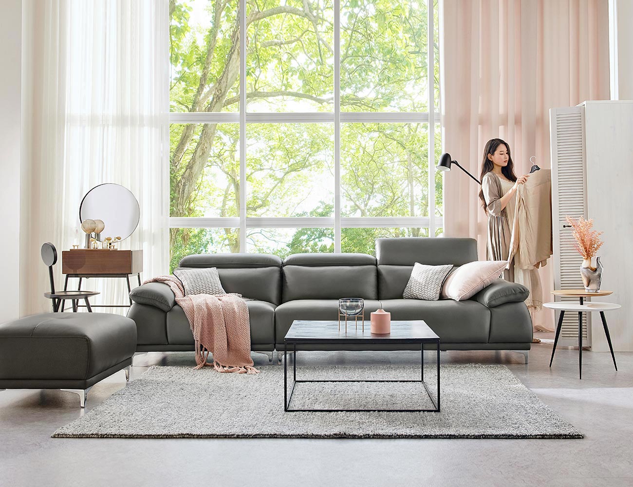 [Monthly Best 10%] 마르카토 4인 기능성 이태리 천연면피 소가죽 소파