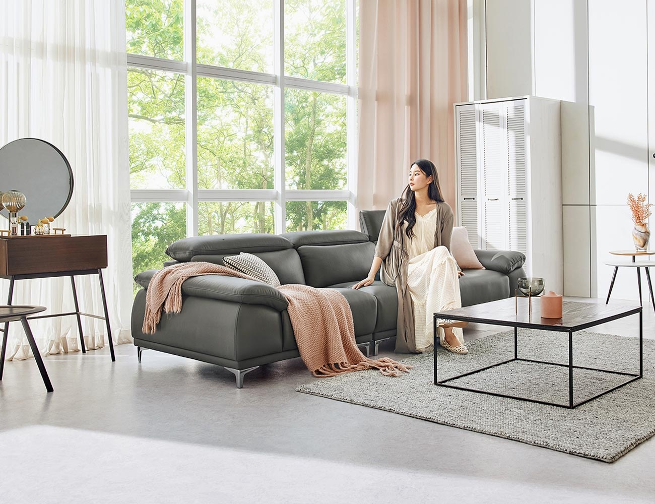 [Monthly Best 10%] 마르카토 4인 기능성 이태리 천연면피 소가죽 소파