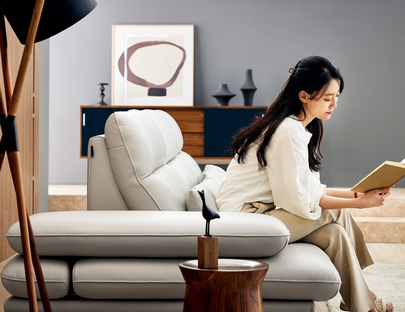 세라 4인 기능성 도나 천연면피 소가죽 소파(전체가죽적용)+쿠션3개