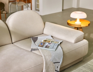 [Monthly Best 10%] 에센셜 스윙 4인 기능성 포위브 패브릭 소파+쿠션3개