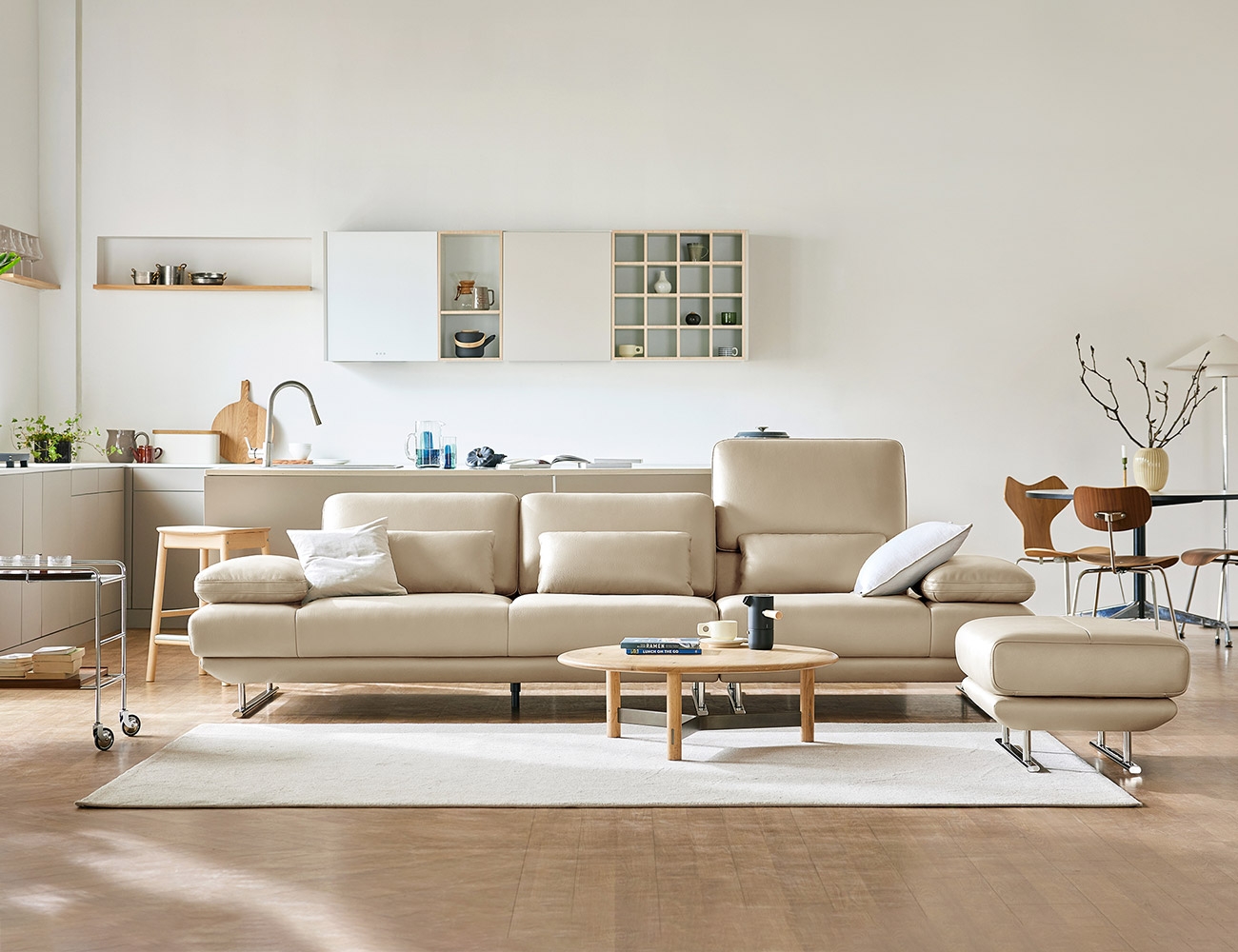 아말피 하이 4인 기능성 천연면피 소가죽 소파+쿠션3개