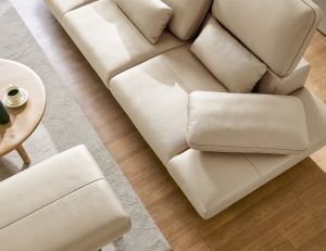 아말피 하이 4인 기능성 천연면피 소가죽 소파+쿠션3개