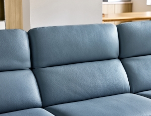 [소파 탐구 생활 5%] 라미에르II 3.5인 기능성 비텔로 통가죽 슈렁큰 천연면피 소가죽 소파(전측면가죽적용)