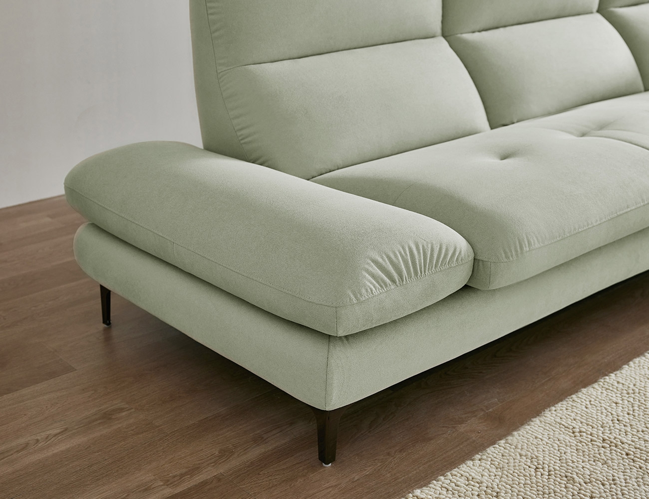 아르테 3.5인 기능성 포위브 패브릭 소파