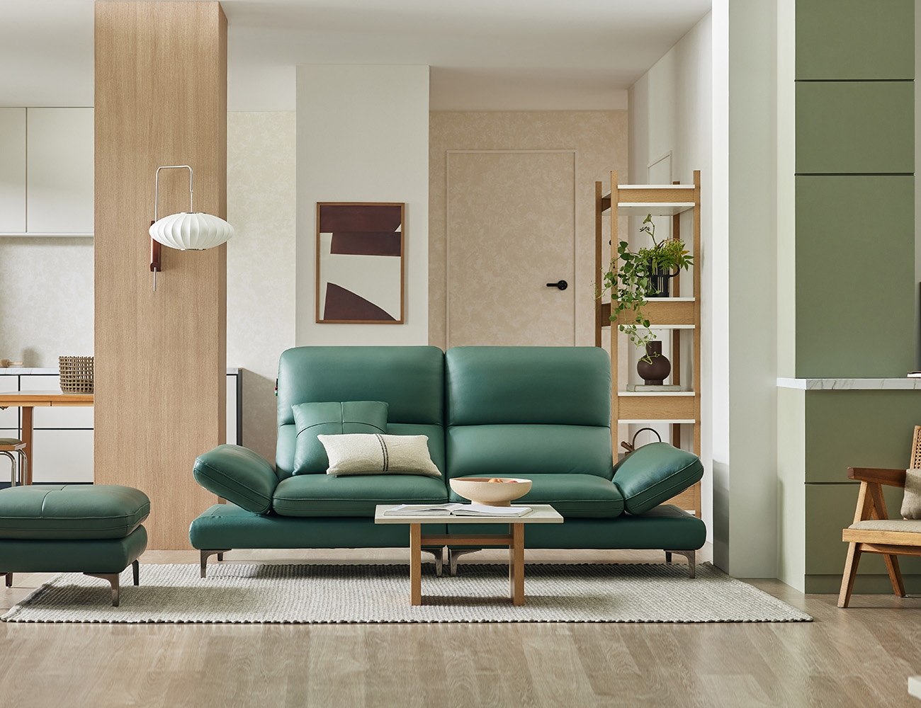 아르테II 3인 기능성 레체 이태리 천연면피 소가죽 소파(전면가죽적용)+쿠션1개