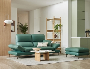 아르테II 3인 기능성 레체 이태리 천연면피 소가죽 소파(전면가죽적용)+쿠션1개