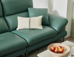 아르테II 3인 기능성 레체 이태리 천연면피 소가죽 소파(전면가죽적용)+쿠션1개