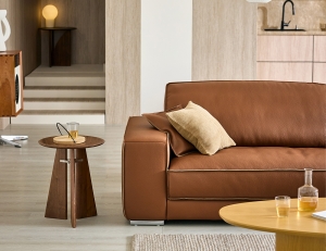 카너스 4인 비텔로 통가죽 슈렁큰 천연면피 소가죽 소파(전체가죽적용)+쿠션2개