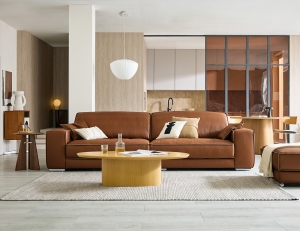 카너스 4인 비텔로 통가죽 슈렁큰 천연면피 소가죽 소파(전체가죽적용)+쿠션2개