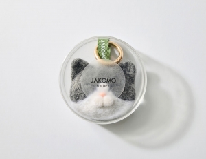 (김설아X자코모) 양모 펠트 고양이 키링