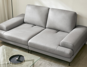 [싱어게인 10%] 포플랭 스윙 3인 기능성 천연면피 소가죽 소파