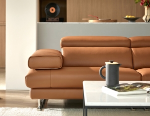 벨리네 3인 기능성 슈렁큰 천연면피 소가죽 소파+쿠션1개