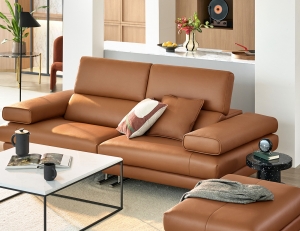 벨리네 3인 기능성 슈렁큰 천연면피 소가죽 소파+쿠션1개