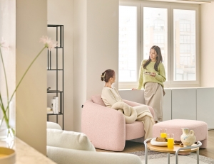 온레스 1인 얀위브 패브릭 소파+쿠션1개