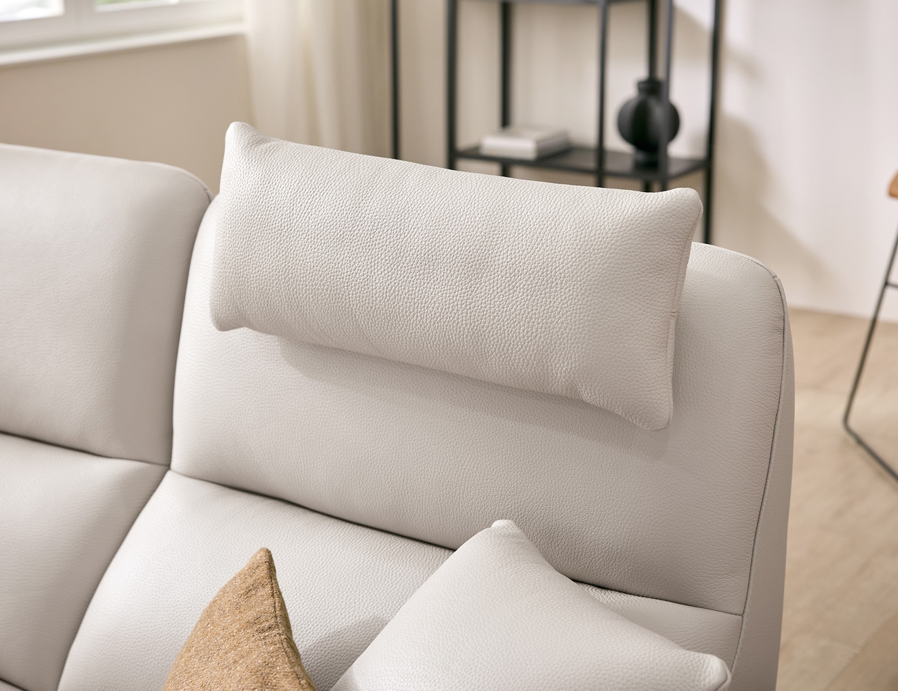 소프 비텔로 통가죽 슈렁큰 천연면피 소가죽 헤드레스트