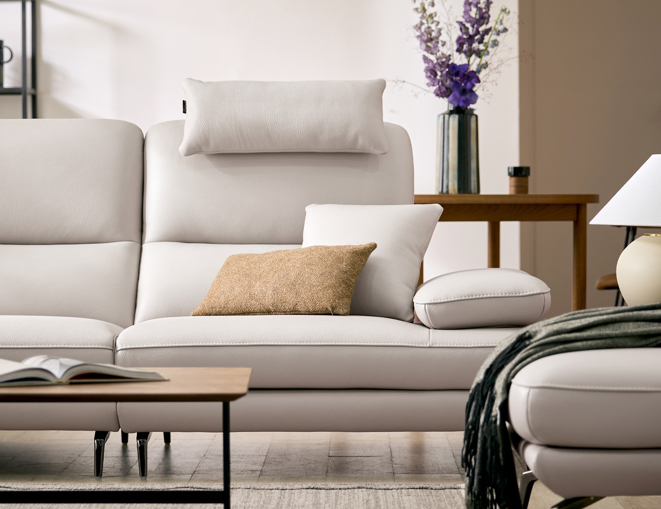 소프 비텔로 통가죽 슈렁큰 천연면피 소가죽 헤드레스트