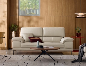 [소파 탐구 생활 5%] 바스토 3인 럭스 통가죽 천연면피 소가죽 소파