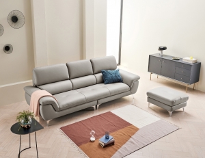 러버블 컴팩트 3.5인 노빌레타 이태리 천연면피 소가죽 소파