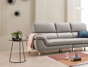 러버블 컴팩트 3.5인 노빌레타 이태리 천연면피 소가죽 소파