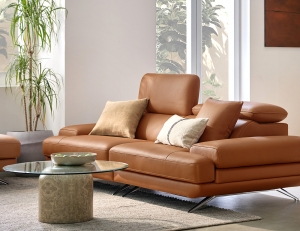 누사두아 3인 기능성 슈렁큰 천연면피 소가죽 소파+쿠션1개