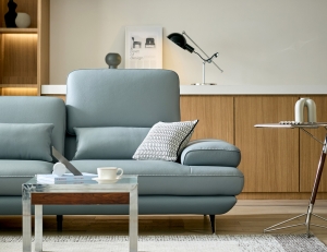 미엘르 하이 3인 기능성 피아나 이태리 통가죽 천연면피 소가죽 소파+쿠션2개