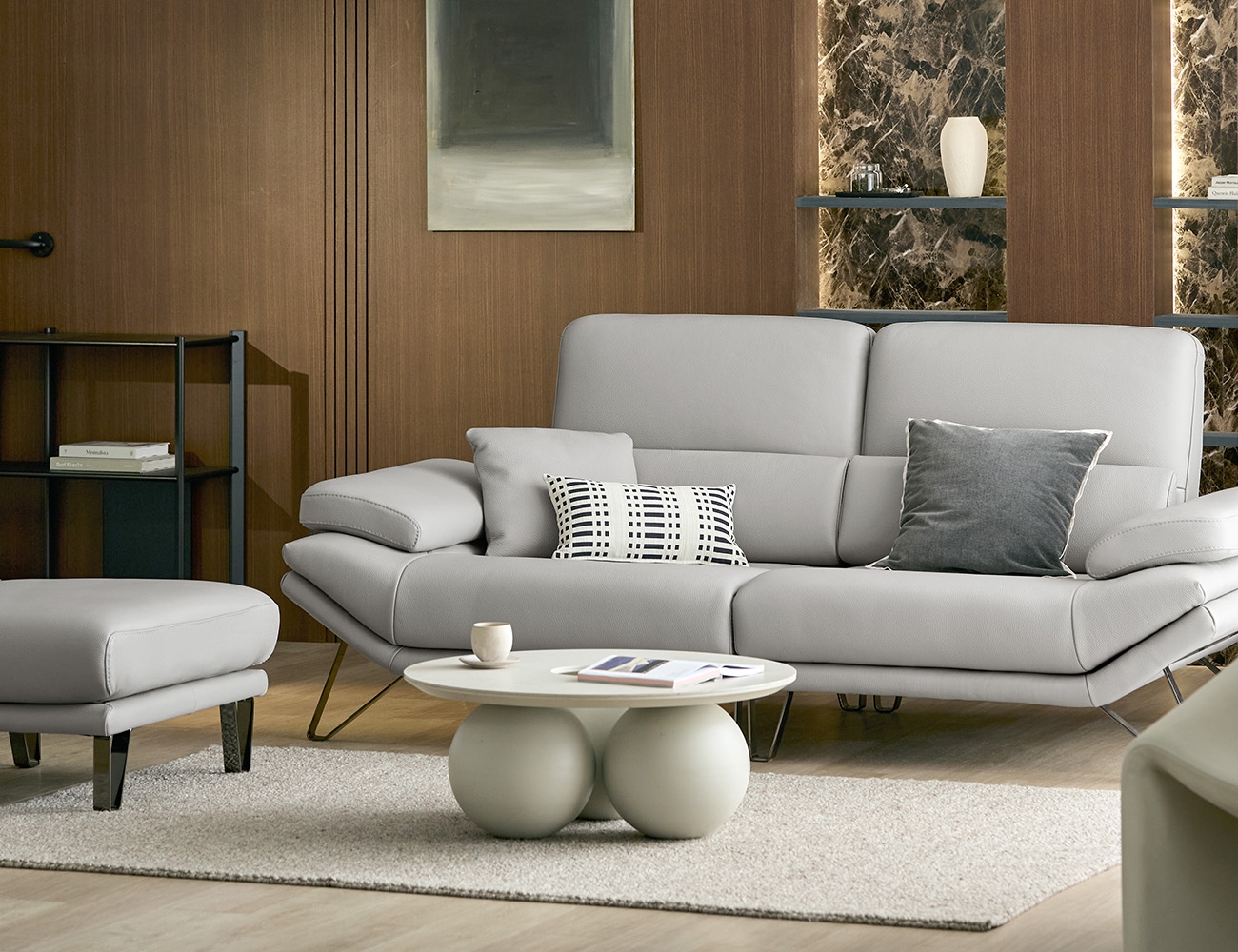 베루스 3인 기능성 비텔로 통가죽 슈렁큰 천연면피 소가죽 소파(전체가죽적용)+쿠션1개