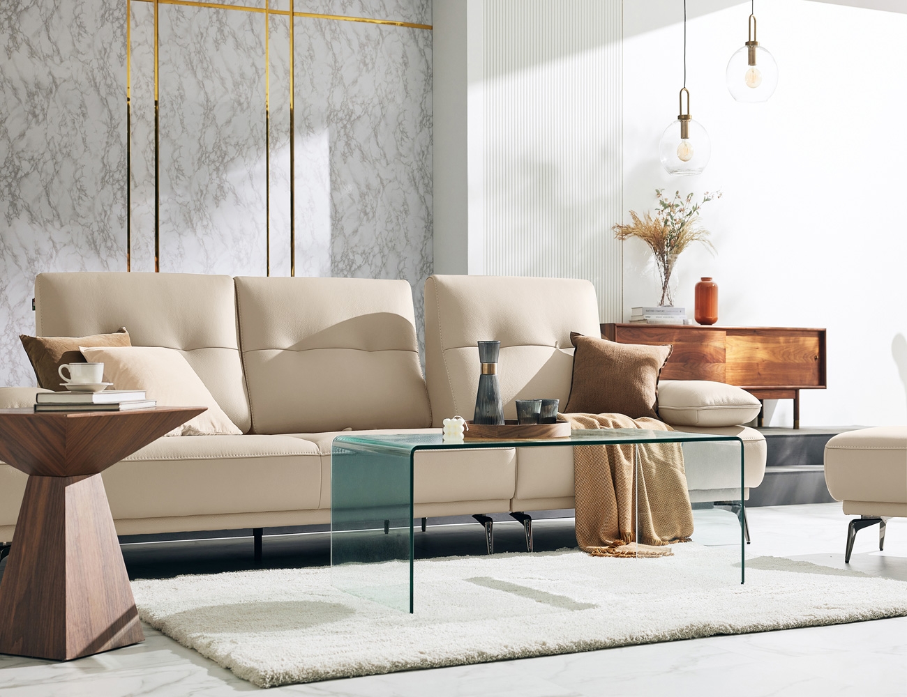 라파 스윙 3.5인 기능성 노빌레타 이태리 천연면피 소가죽 소파+쿠션2개