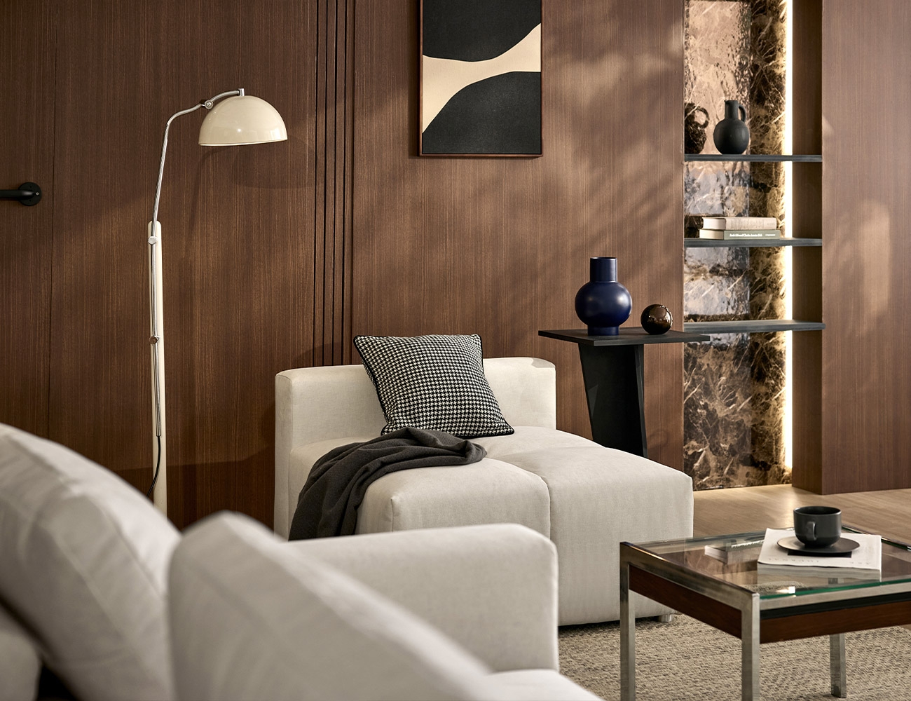 [Monthly Best 10%] 몽트 모듈 B 1인 암리스 젠위브 패브릭 소파+쿠션1개