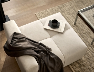 [Monthly Best 10%] 몽트 모듈 B 1인 암리스 젠위브 패브릭 소파+쿠션1개