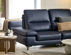 [Monthly Best 10%] 플룸 3인 천연면피 소가죽 소파