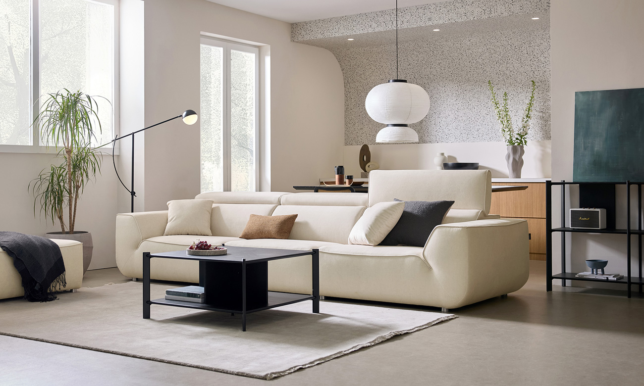 헤이즐 4인 기능성 젠위브 패브릭 소파+쿠션2개