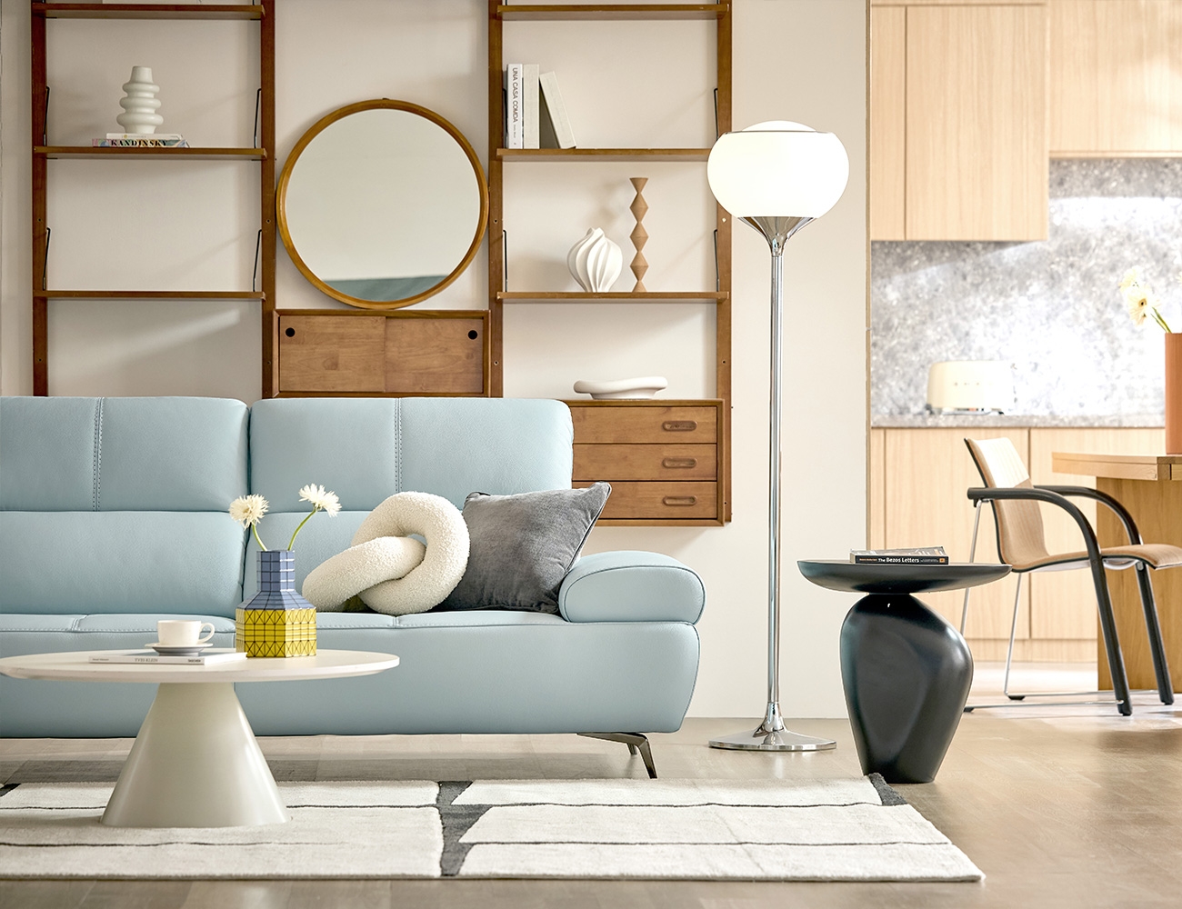 오딘 3인 슈렁큰 천연면피 소가죽 소파