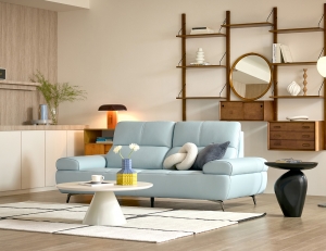 오딘 3인 슈렁큰 천연면피 소가죽 소파