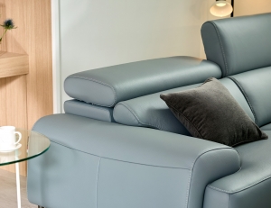 리즈 3인 기능성 피아나 이태리 통가죽 천연면피 소가죽 소파(전측면가죽적용)