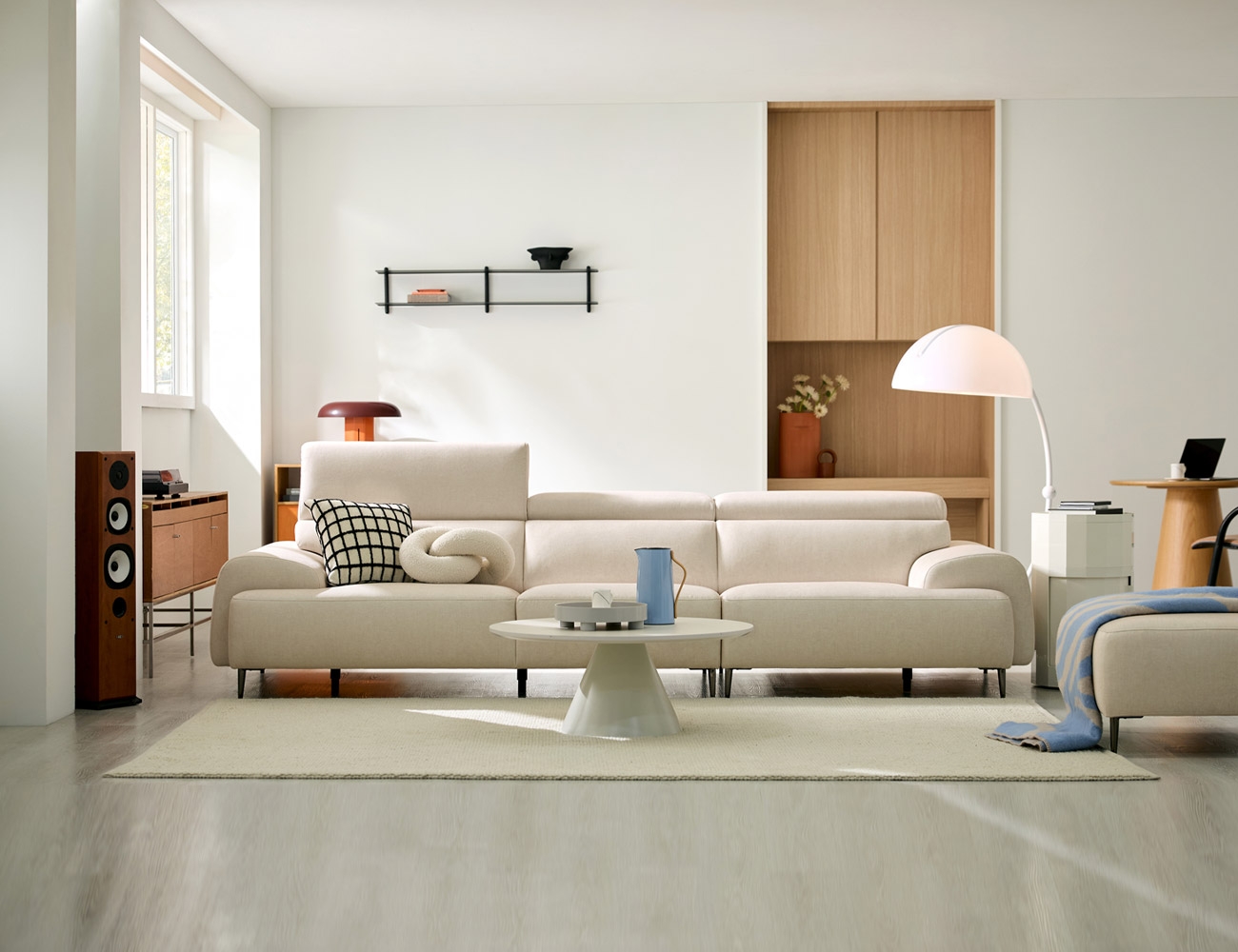 리즈 4인 기능성 젠위브 패브릭&nbsp;소파