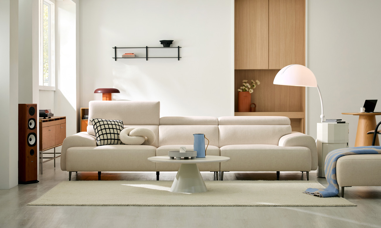 리즈 4인 기능성 젠위브 패브릭 소파