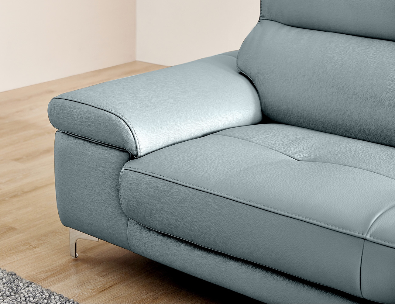 [We DAY 5%] 노바 3인 피아나 이태리 통가죽 천연면피 소가죽 소파+쿠션1개