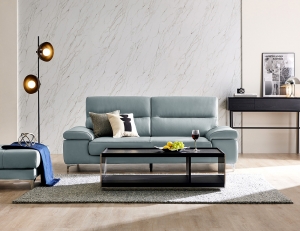 [We DAY 5%] 노바 3인 피아나 이태리 통가죽 천연면피 소가죽 소파+쿠션1개