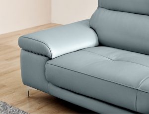 [We DAY 5%] 노바 3인 피아나 이태리 통가죽 천연면피 소가죽 소파+쿠션1개