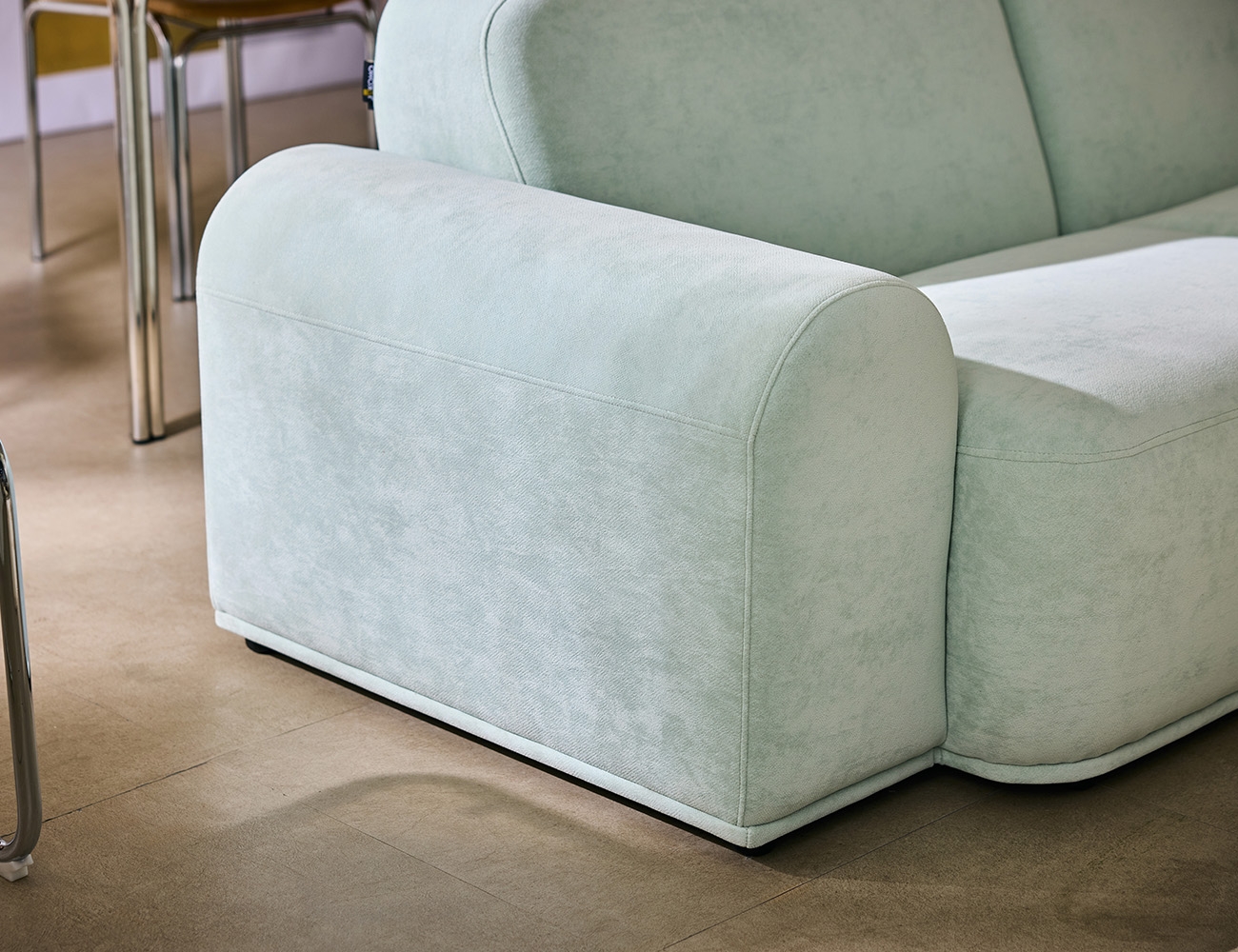 웜 4인 오픈형 베로나 패브릭&nbsp;소파+쿠션2개