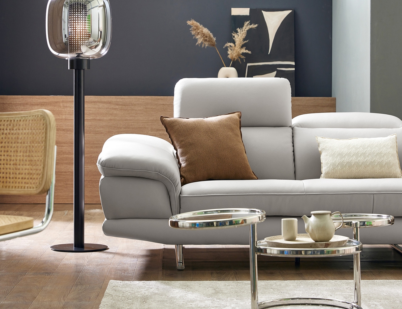 키프 3.5인 기능성&nbsp;천연면피 소가죽 소파