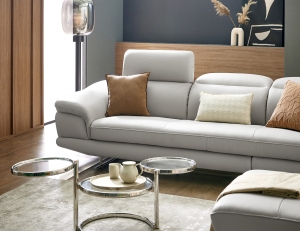 키프 3.5인 기능성&nbsp;천연면피 소가죽 소파