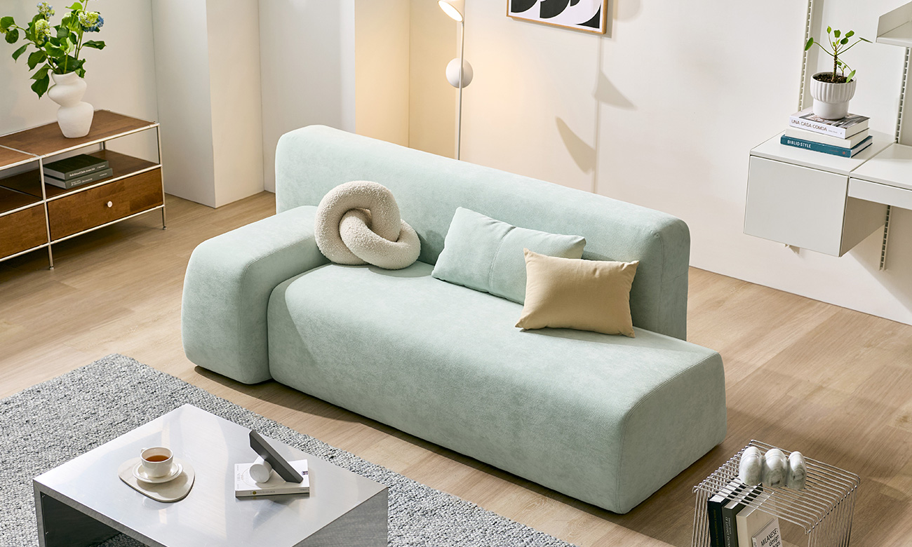 [Refurb Selection 40%] [리퍼브] 탈리 3인 베로나 패브릭 소파(한팔)+쿠션1개