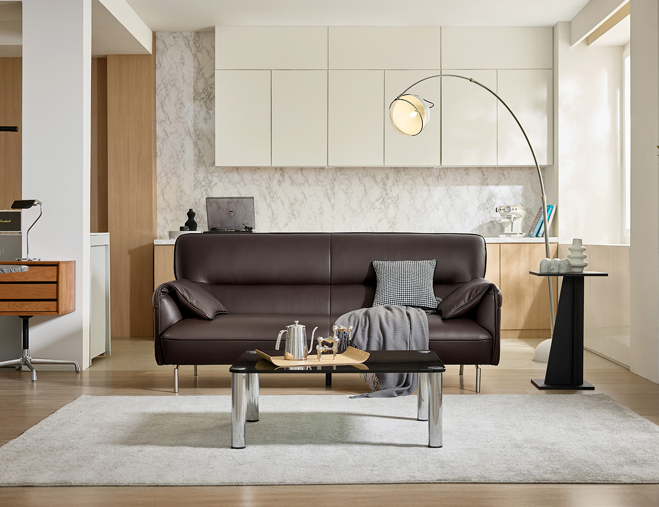 [CURATION 7%] 무든 3인&nbsp;레체 이태리 천연면피 소가죽 소파(전체가죽적용)