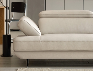 [Refurb Selection 30%] [리퍼브] 누사두아 4인 기능성 슈렁큰&nbsp;천연면피 소가죽 소파+스툴+쿠션2개