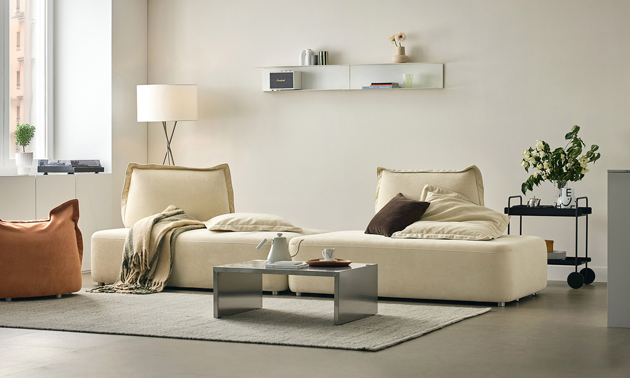 [Verona 7%] 아렌드 모듈 4인 베로나 패브릭 소파(A+A)+쿠션4개(대2/소2)