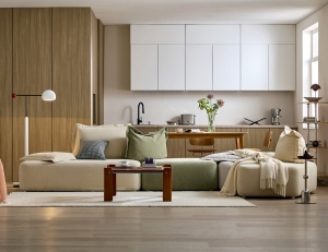 아렌드 모듈 6인 코너카우치형 베로나&nbsp;패브릭&nbsp;소파(A+B+C+D)+쿠션6개(대1/중2/소3)